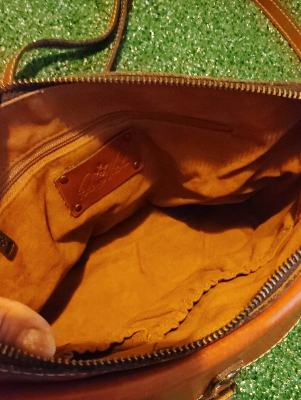 Classic Brown Leather Crossbody Bag - Patricia Nash